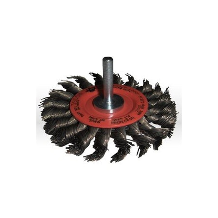 Jaz Twist Knot Wire Wheel Brush, 3" 39058